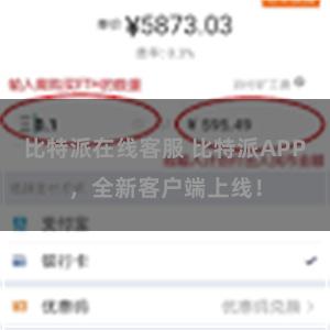比特派在线客服 比特派APP，全新客户端上线！