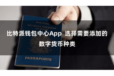 比特派钱包中心App 选择需要添加的数字货币种类