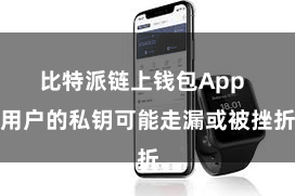 比特派链上钱包App  用户的私钥可能走漏或被挫折
